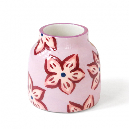 Mini Vase "Purple Flowers"