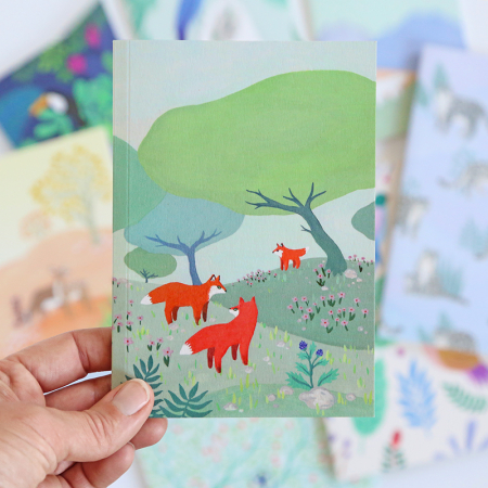 Small Notebook - Foxes in... 2