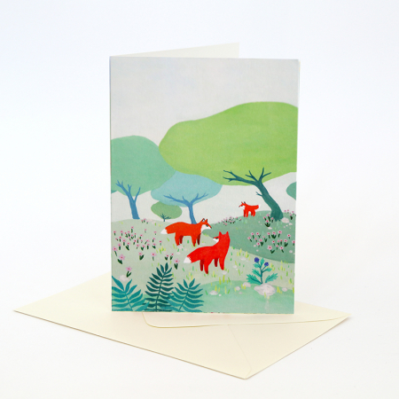 Greeting Card “Foxes in the...