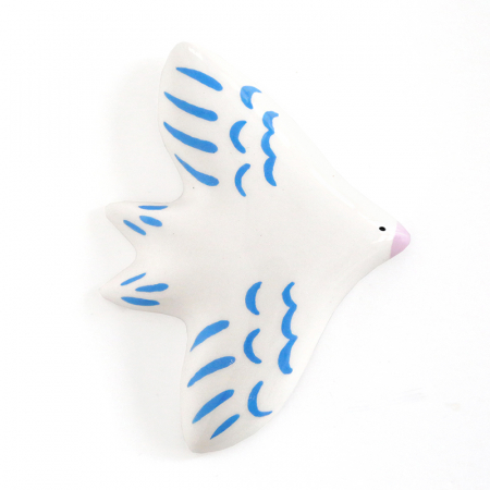 Wall bird - Blue and White