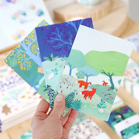 Pack of 3 greeting cards -...