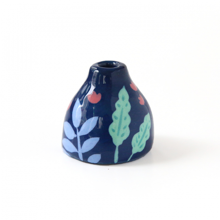 Mini Vase - Jungle bleue