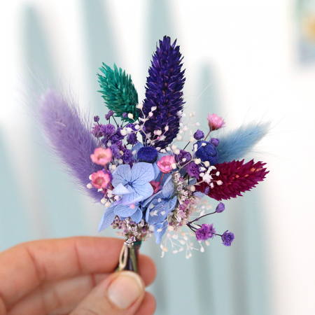 Mini bouquet - Purple blue