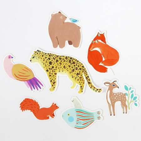 7 Stickers - Animaux 2