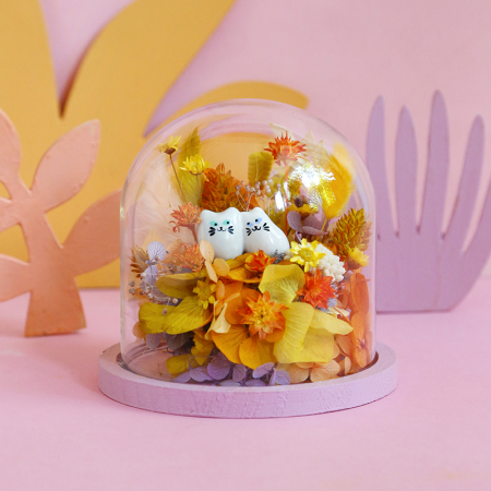Cloche - Les chats câlins à l'heure...