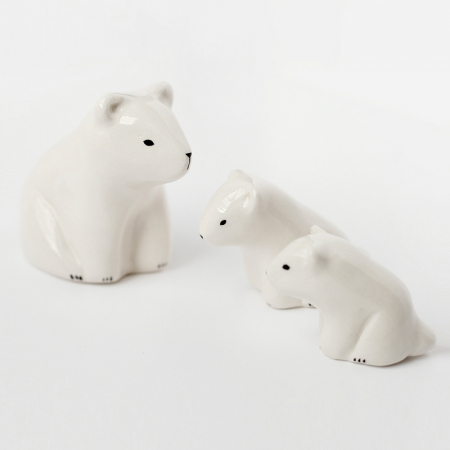 Seated White Bear 2