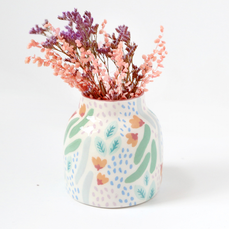 mini vase with flowers