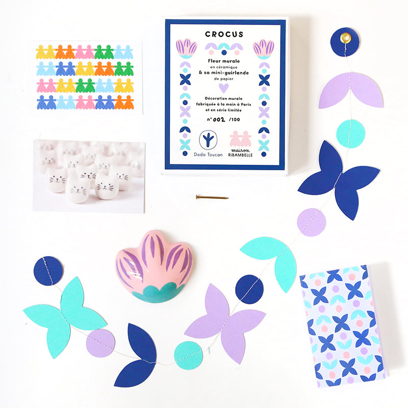 Maison Ribambelle x Dodo Toucan - Crocus wall decoration