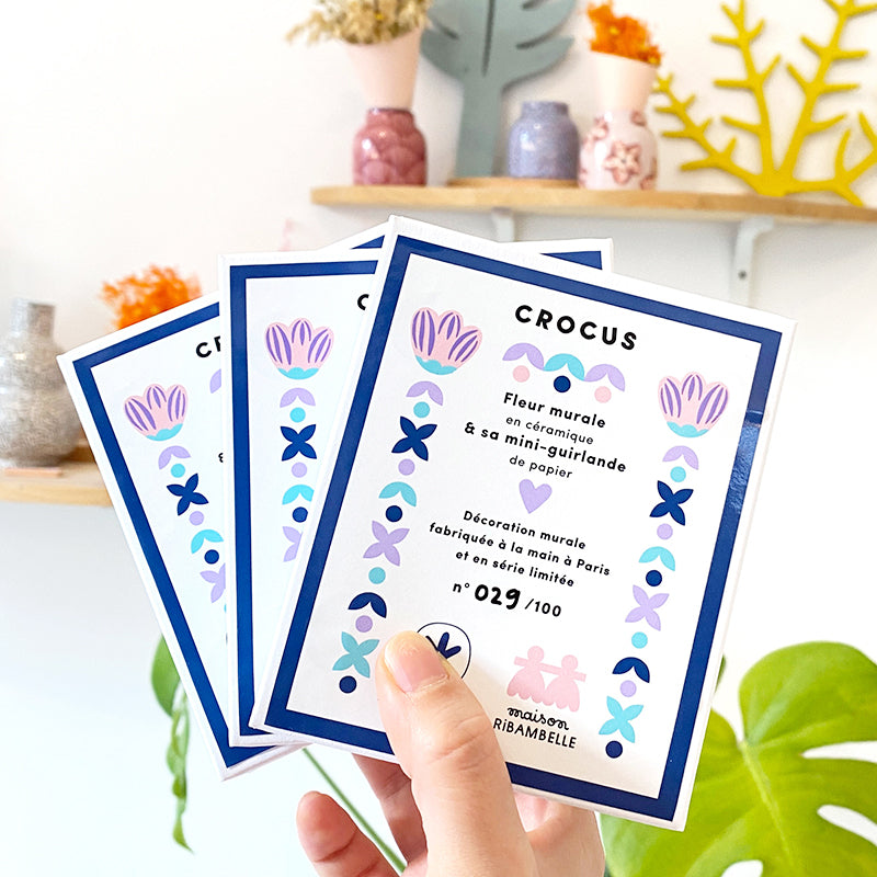 Maison Ribambelle x Dodo - Décoration murale Crocus