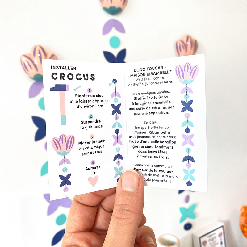 Maison Ribambelle x Dodo Toucan - Crocus wall decoration
