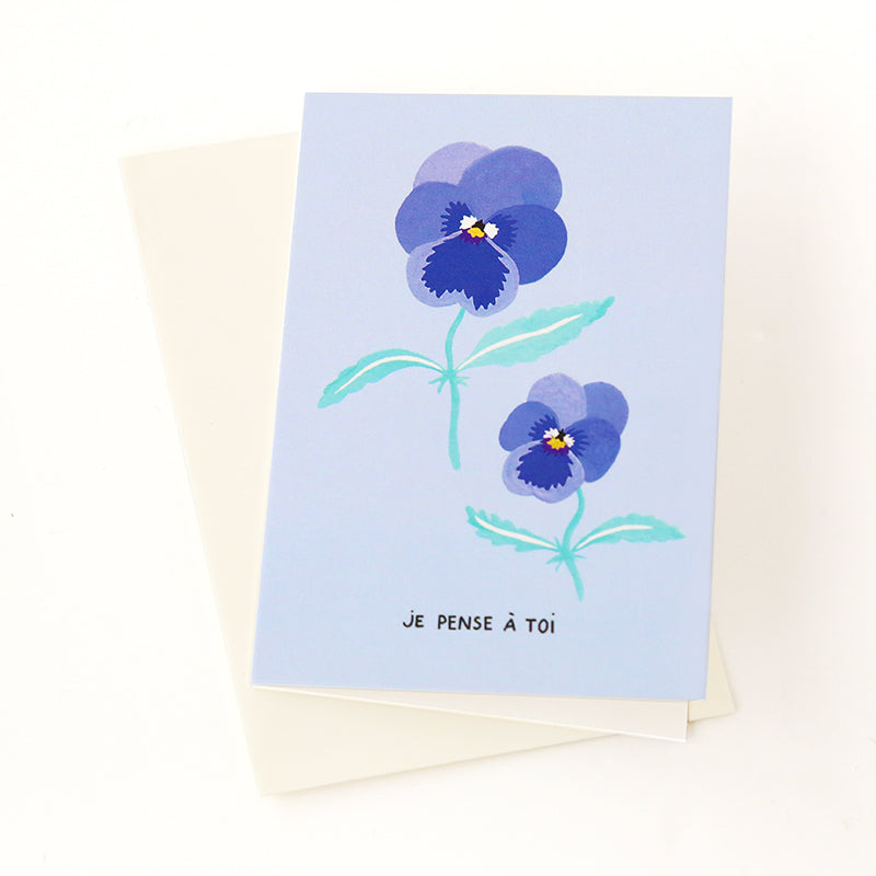 Mini Card "Je pense à toi" 
