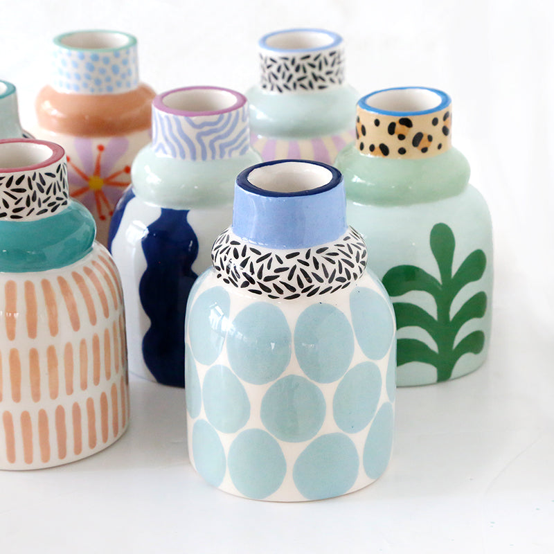 Vase "Blue Yoyo" 