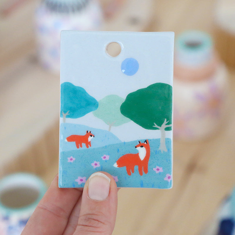 Mini painting - Foxes