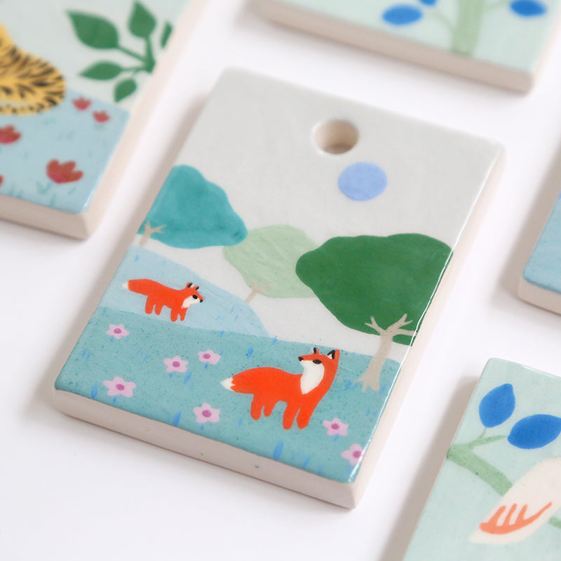 Mini painting - Foxes