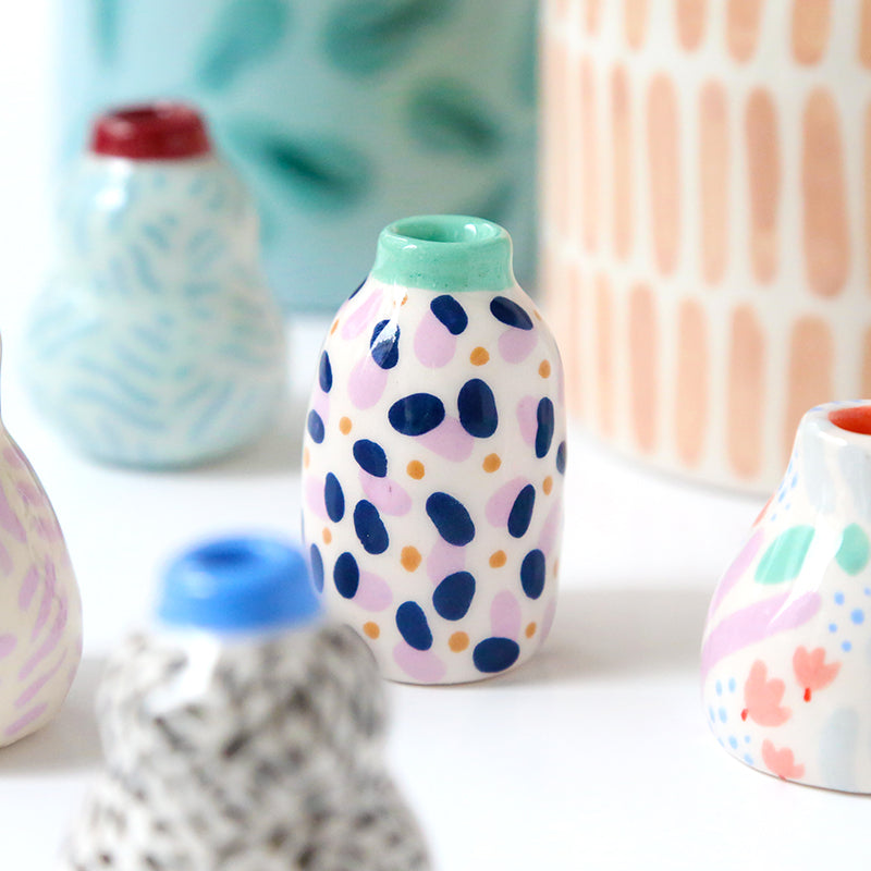 Mini Vase - Light purple confetti