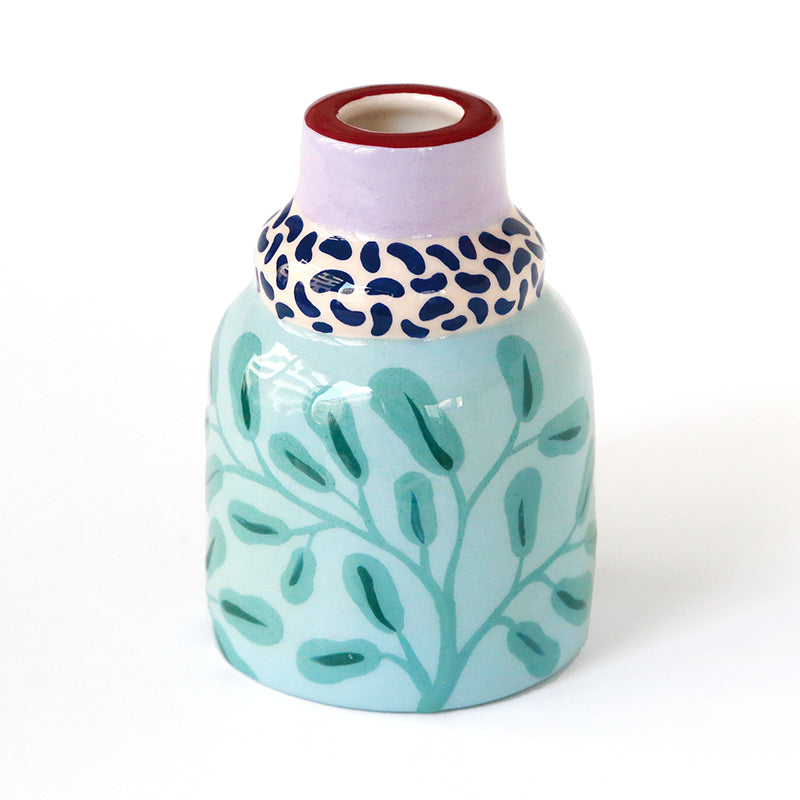 Vase "Green leaves"