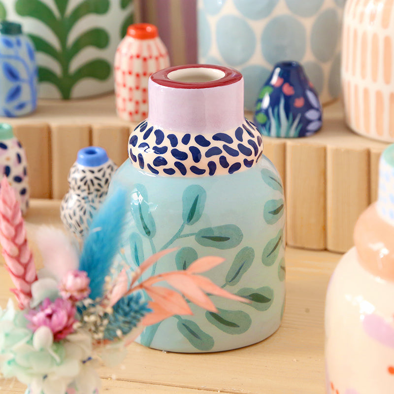 Vase "Green leaves"