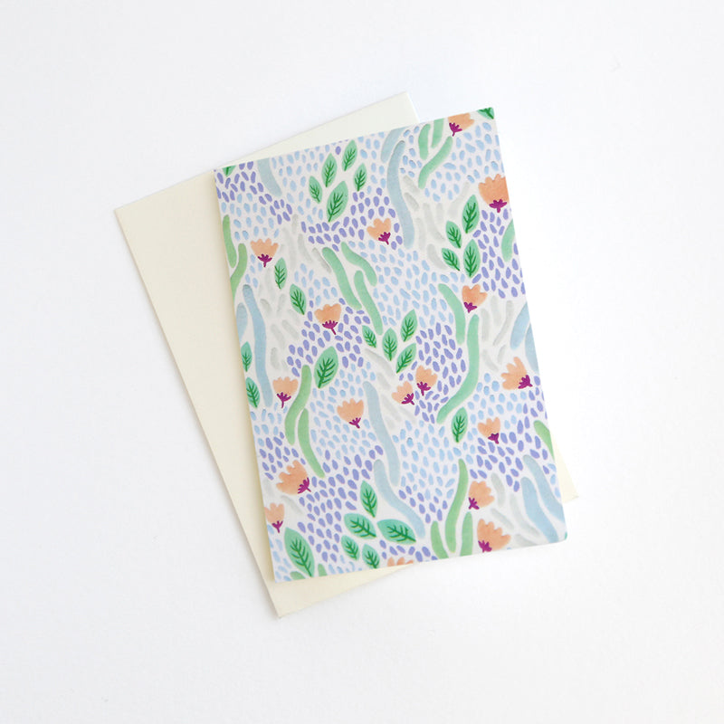 Mini Card "River of flowers"