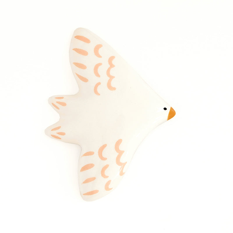 Wall bird - Pink and white