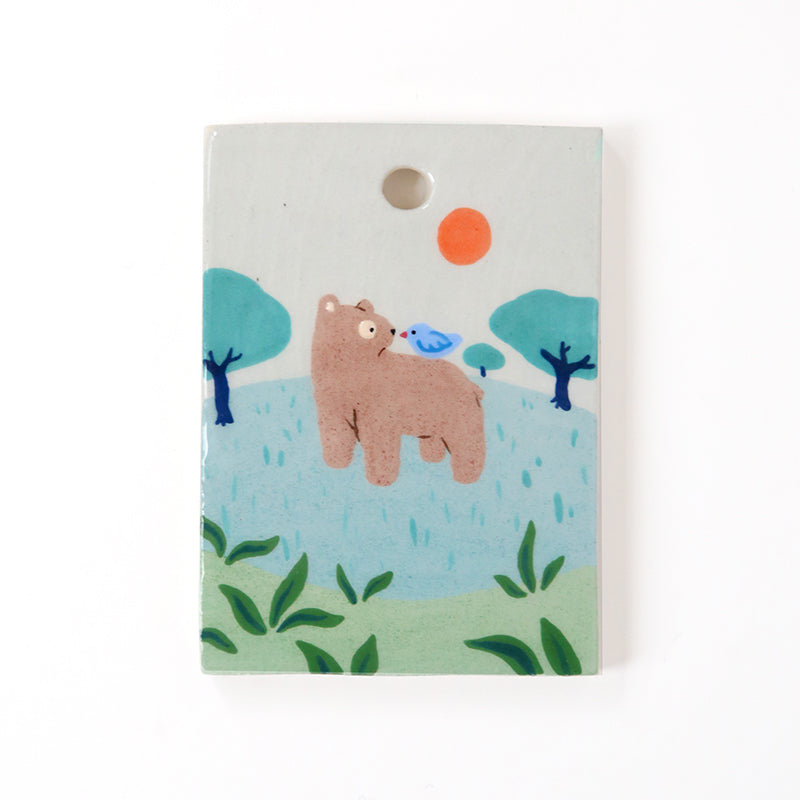 Mini painting - The bear and the bird