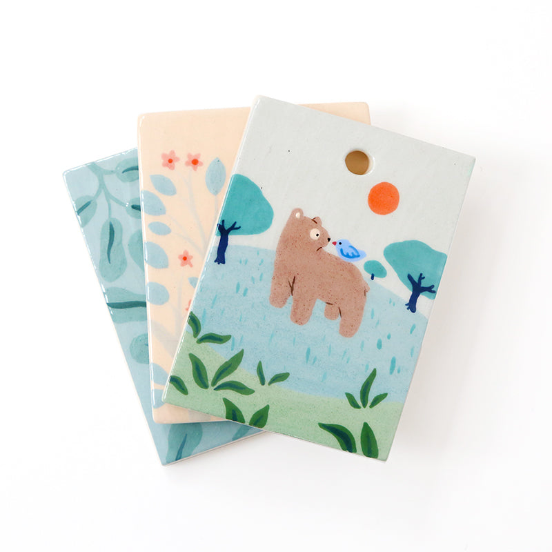 Mini painting - The bear and the bird