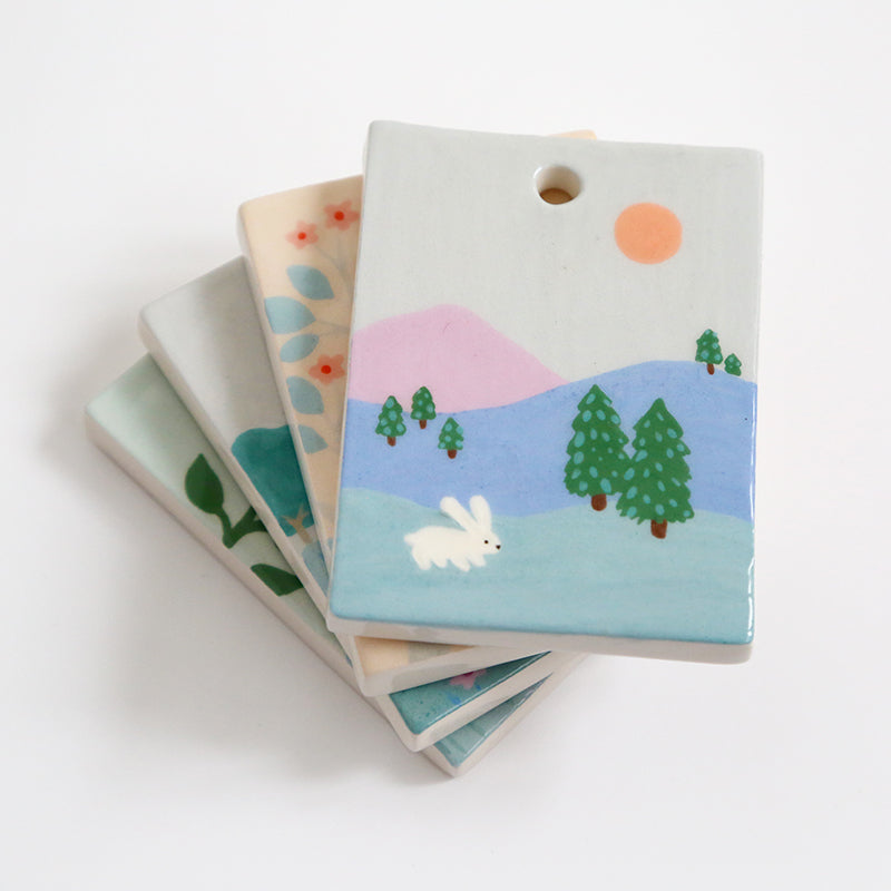 Mini painting - Bird in the leaves