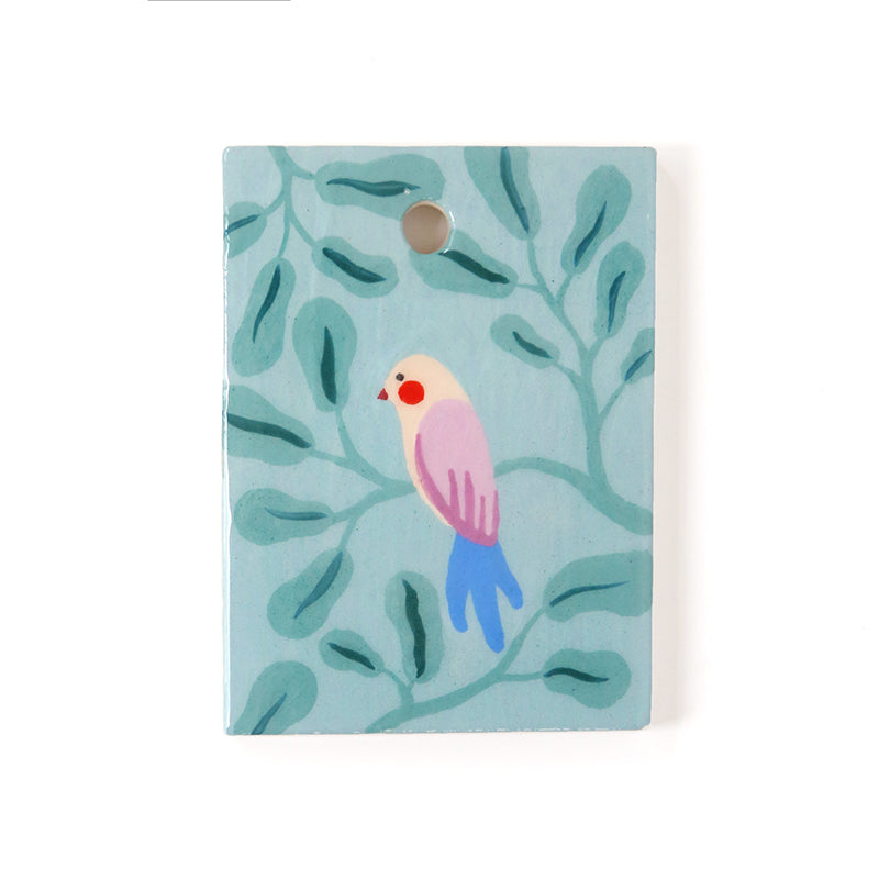 Mini painting - Bird in the leaves
