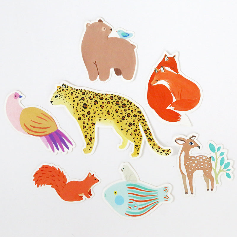 7 Stickers - Animaux