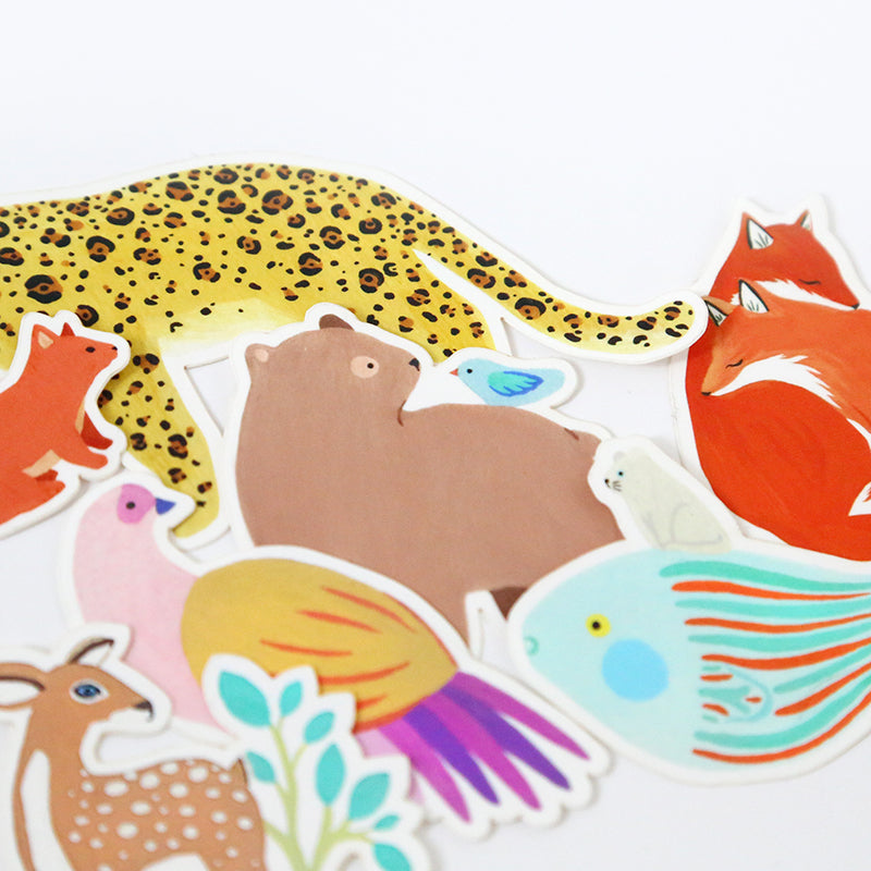 7 Stickers - Animaux