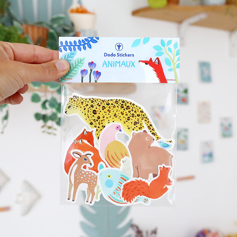 7 Stickers - Animaux