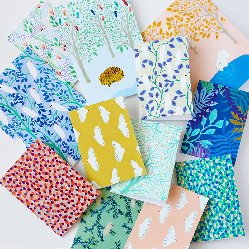 Mini Carte "Jungle bleue"