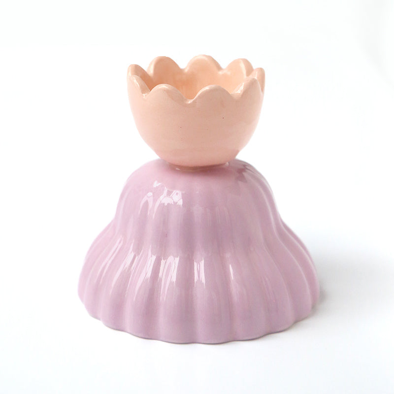 Candleholder - Oucha - Pink and mauve