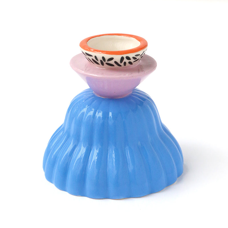 Candleholder - Ouwé - Blue