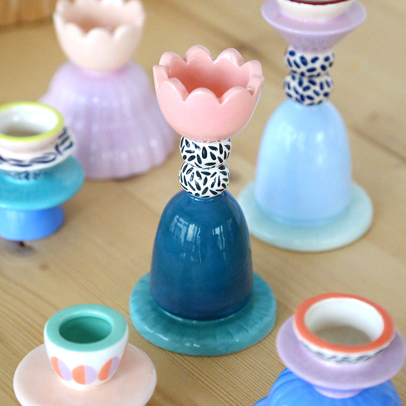 Candleholder - Ymcha - Pink and blue