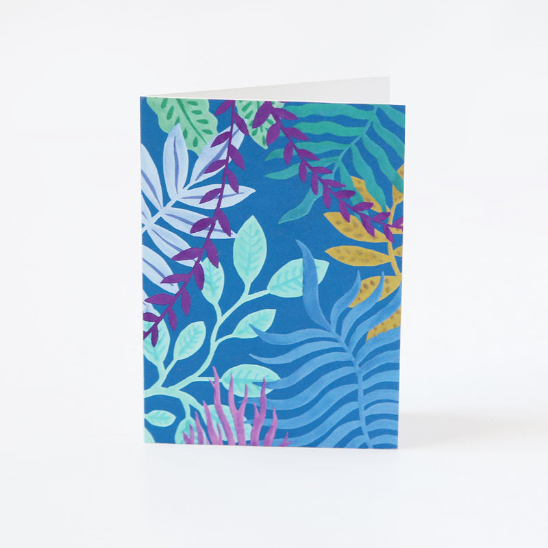Mini Carte "Jungle bleue"