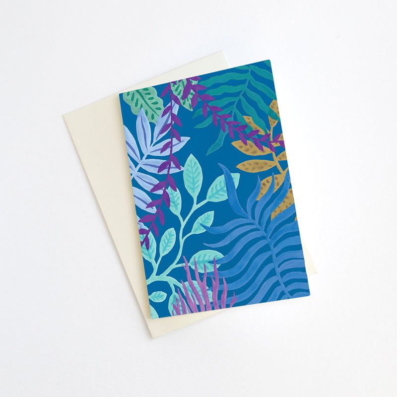 Mini Carte "Jungle bleue"