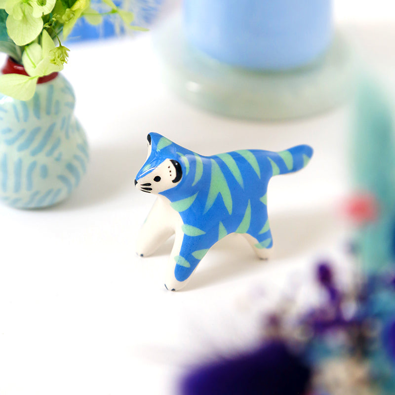 Mini blue and green tiger