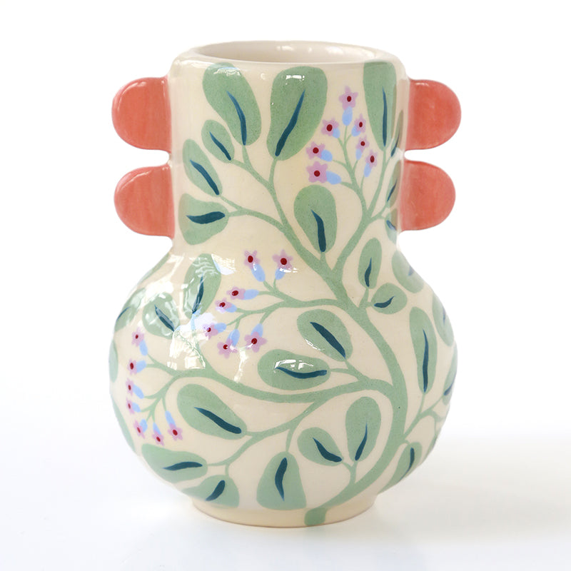 Vase à oreilles "Floraison"