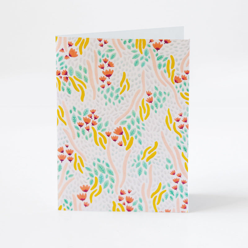 Carte "Prairie de fleurs"