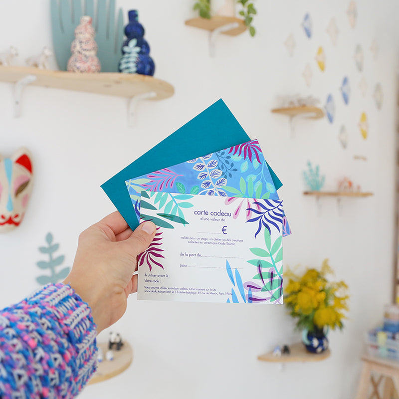 Bon cadeau - Pour offrir un stage ou des céramiques !