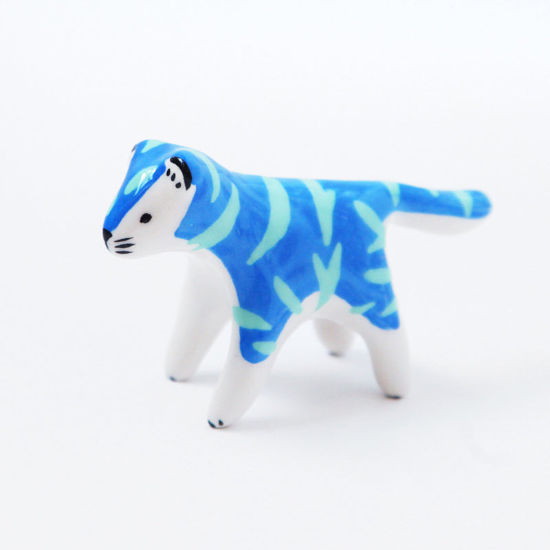Mini blue and green tiger