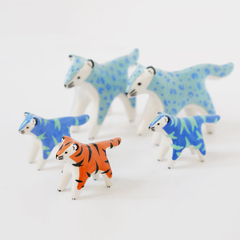 Mini tigre bleu et vert