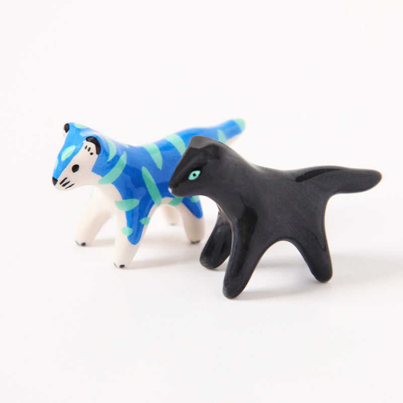 Mini blue and green tiger