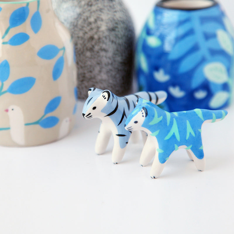 Mini blue and green tiger