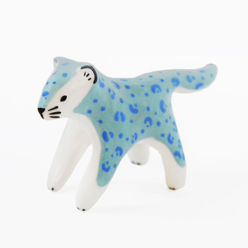 Léopard bleu et vert