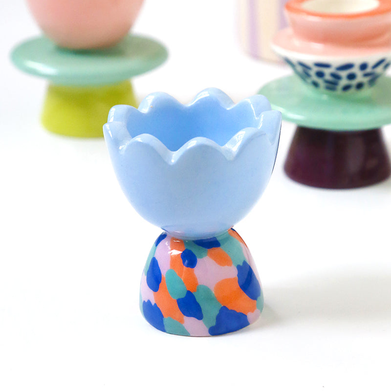 Candleholder - Micha - Blue and multicoloured
