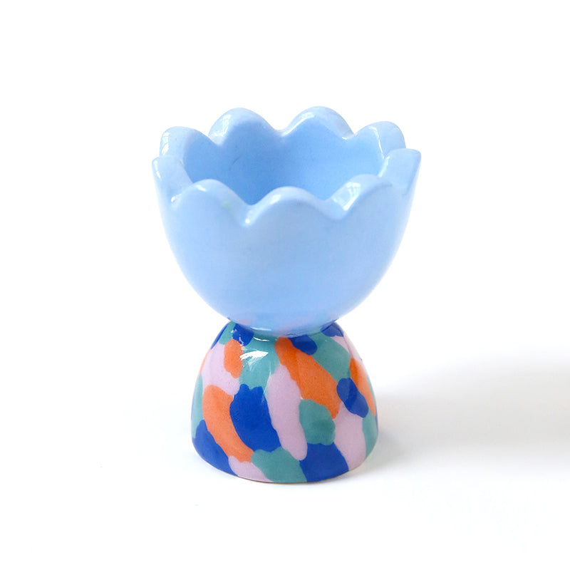 Candleholder - Micha - Blue and multicoloured